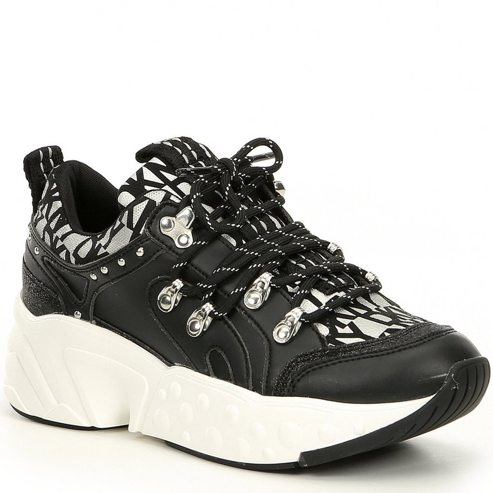 DKNY Women's AVI Logo-print Sneakers_size 6M  NEW